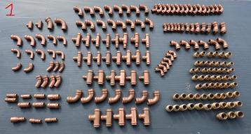 193 stuks koper messing koppelingen beschikbaar voor biedingen