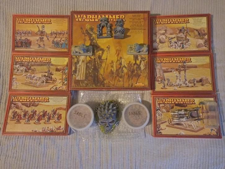 tomb king Warhammer-skelet, Hobby en Vrije tijd, Wargaming, Zo goed als nieuw, Warhammer, Figuurtje(s), Ophalen