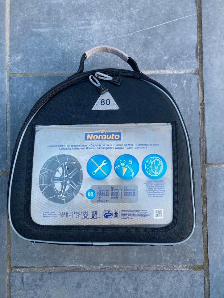 Sneeuwkettingen - Norauto 80, Auto diversen, Sneeuwkettingen, Zo goed als nieuw, Ophalen