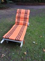 Tuin ligzetel hout wit gelakt, Tuin en Terras, Ligbedden, Ophalen, Zo goed als nieuw