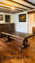 Tafel + 8 stoelen, Huis en Inrichting, Ophalen, Gebruikt