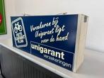 unigarant reclame lichtbak, Verzamelen, Ophalen, Gebruikt, Lichtbak of (neon) lamp
