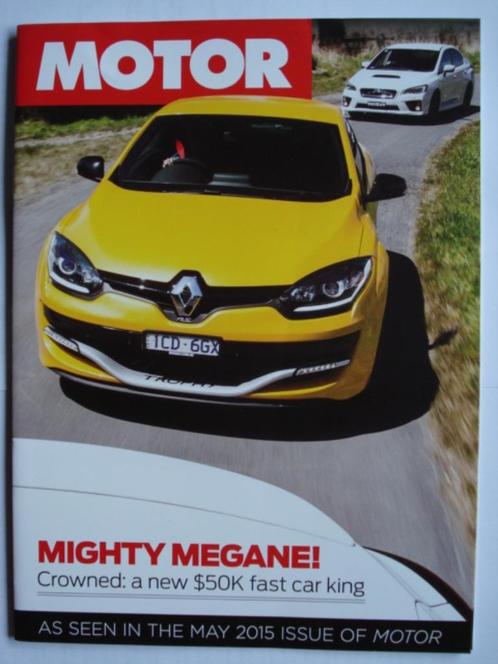 Renault Mégane RS 275 Trophy 2015 AUS Brochure Catalogue Pro, Boeken, Auto's | Folders en Tijdschriften, Zo goed als nieuw, Renault