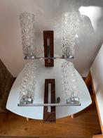 Paire d’appliques scandinave vintage, Ophalen of Verzenden, Zo goed als nieuw, Glas