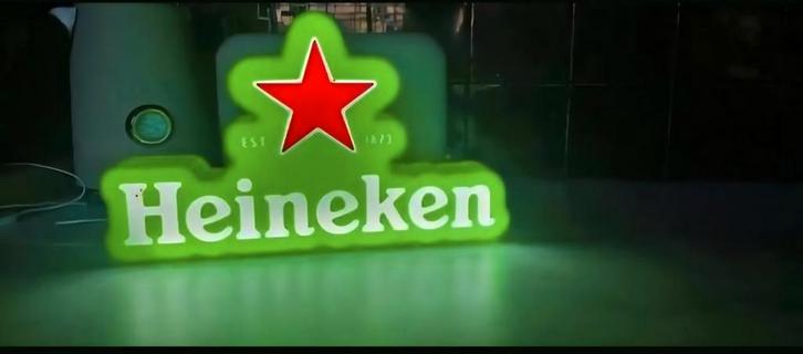 Nieuwe en ongebruikte Heineken LED lamp, Verzamelen, Biermerken, Nieuw, Heineken, Ophalen of Verzenden