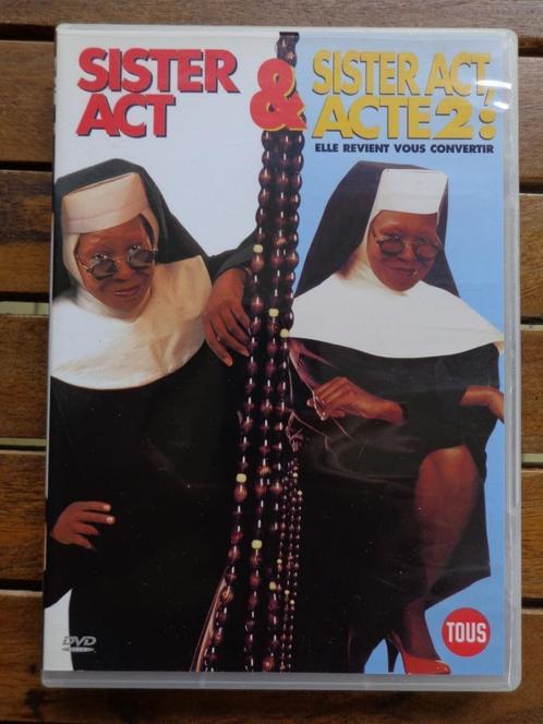 )))  Sister Act 1 & 2   //  Woopi Goldberg  (((, Cd's en Dvd's, Dvd's | Komedie, Gebruikt, Actiekomedie, Alle leeftijden, Ophalen of Verzenden