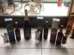 1 grote fles + 3 flessen met doos en glas DOBBEL PALM, Verzamelen, Ophalen, Gebruikt, Palm
