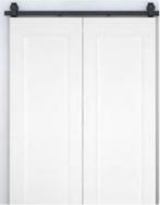 SALE! Satin Black Metal White MDF deur enkel 2150x460x35mm, Ophalen of Verzenden, Nieuw