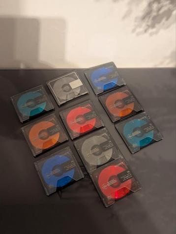 Set van 10 schokbestendige Sony Color MiniDiscs  beschikbaar voor biedingen