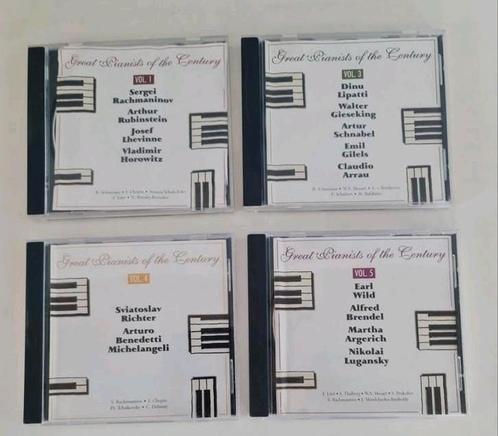 Cd's great pianists of te century ( 4 cd's ), Cd's en Dvd's, Cd's | Instrumentaal, Zo goed als nieuw, Ophalen of Verzenden