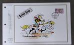 Année 1990 : Carte souvenir fdc soie - 2390 - Lucky Luke et, Postzegels en Munten, Postzegels | Europa | België, Ophalen