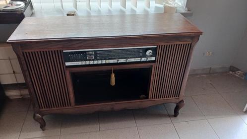 Rétro - Meuble radio stéréo - Années 1970 - Grundig., TV, Hi-fi & Vidéo, Radios, Reconditionné, Radio, Enlèvement ou Envoi