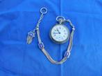 Roskopf Patent Tollet Zeldzaam Zakhorloge, Handtassen en Accessoires, Horloges | Antiek, Overige materialen, Zakhorloge, Met ketting