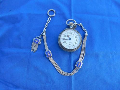 Roskopf Patent Tollet Zeldzaam Zakhorloge, Handtassen en Accessoires, Horloges | Antiek, Zakhorloge, Overige merken, Overige materialen