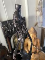 Trio prachtige vintage bronze afrikaanse beelden, Antiek en Kunst, Antiek | Brons en Koper, Ophalen of Verzenden, Brons