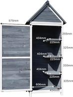 Tuinkast van hout | Grijs | Schuur | GRATIS LEVERING, Tuin en Terras, Bergingen en Tuinkasten, -, Verzenden, -, Overige typen