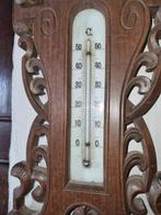 Baromètre et thermomètre anciens en bois, Enlèvement