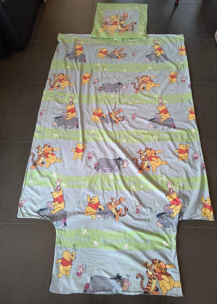 Eenpersoons dekbedovertrek Winnie The Pooh, Kinderen en Baby's, Kinderkamer | Beddengoed, Gebruikt, Dekbedovertrek, Blauw, Jongetje of Meisje