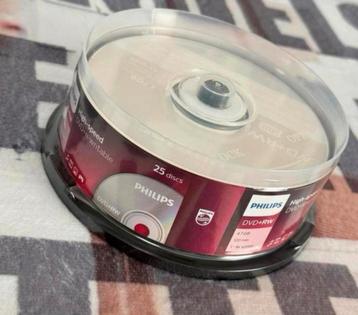 Philips DVD+RW rewritable 25 stuks dvd dvds om te branden beschikbaar voor biedingen