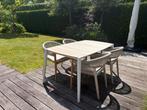 Teak tuintafel Manutti, Tuin en Terras, Tuinsets en Loungesets, Ophalen, Zo goed als nieuw, Aluminium