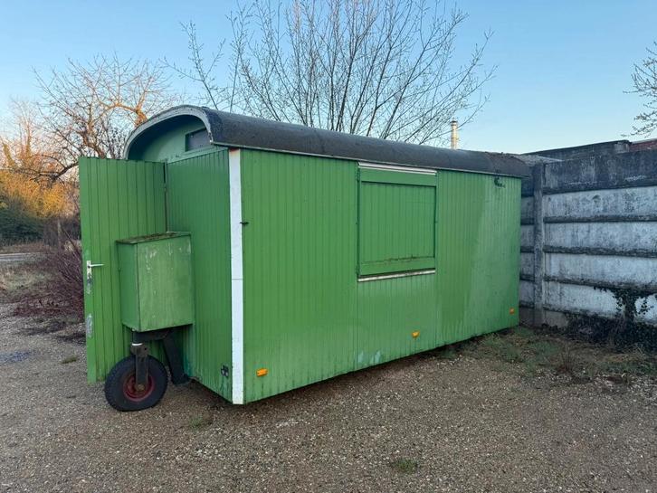 Pipowagen/Werfkeet, Bricolage & Construction, Abris de chantier & Baraques de chantier, Utilisé, Enlèvement