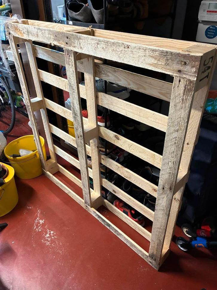 Houten pallet 120 cm x 120 cm, Doe-het-zelf en Bouw, Hout en Planken, Zo goed als nieuw, Pallet, Ophalen