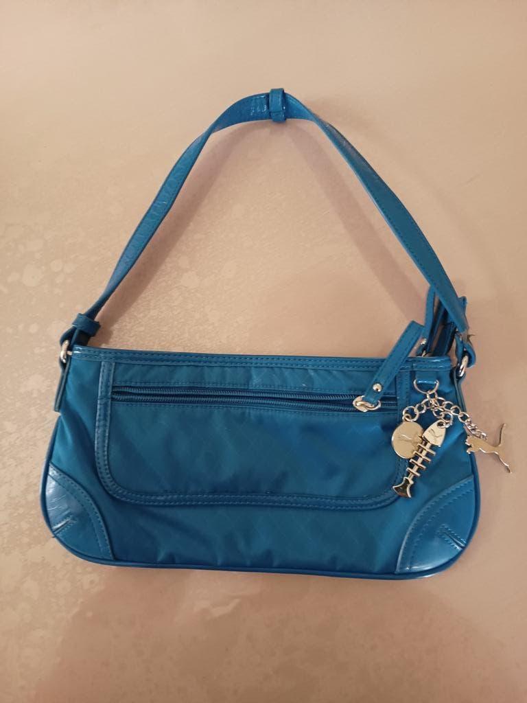 Puma Handtas - schoudertas, Handtassen en Accessoires, Tassen | Schoudertassen, Ophalen of Verzenden, Gebruikt, Blauw, Overige merken