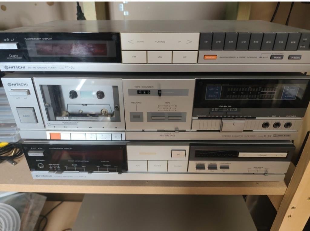 Hitachi stereo combi, Audio, Tv en Foto, Ophalen, Cassettedeck
