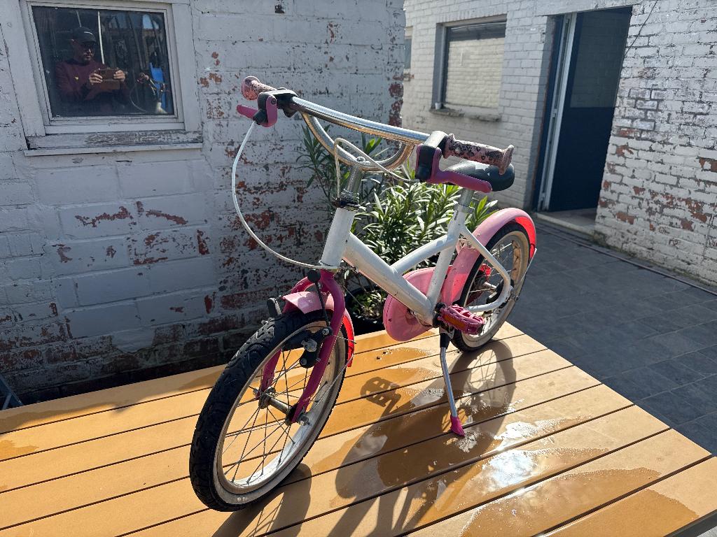Meisjesfiets 16 inch, Fietsen en Brommers, Ophalen, Gebruikt, 16 inch