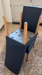 Eetkamerstoelen 6 stuks, Huis en Inrichting, Ophalen, Gebruikt, Blauw, Klassiek