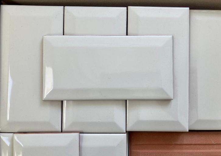 Carrelages Metro Blanc cassé 92pc, Bricolage & Construction, Dalles & Carrelages, Neuf, Carrelage mural, Céramique, Moins de 20 cm