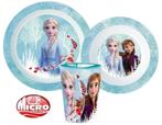 Disney Frozen Kinderservies met Beker - Magnetron - 3 Delig, Enlèvement ou Envoi, Neuf