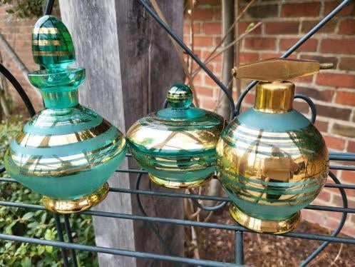 Magnifique ensemble de toilette Art Déco vintage, Antiquités & Art, Enlèvement ou Envoi