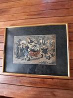 Litho van Afred Ost (1884-1946), Antiek en Kunst, Ophalen of Verzenden