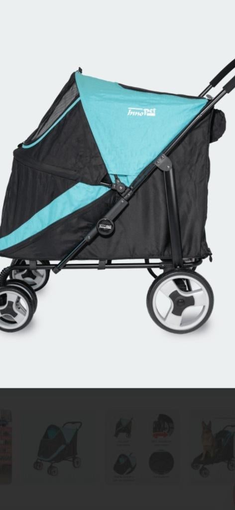 Poussette pour chien, Animaux & Accessoires, Accessoires pour chiens, Enlèvement, Comme neuf