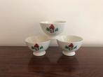 Boch ? Set van 3 kommetjes bowls decor bloemen, Ophalen of Verzenden