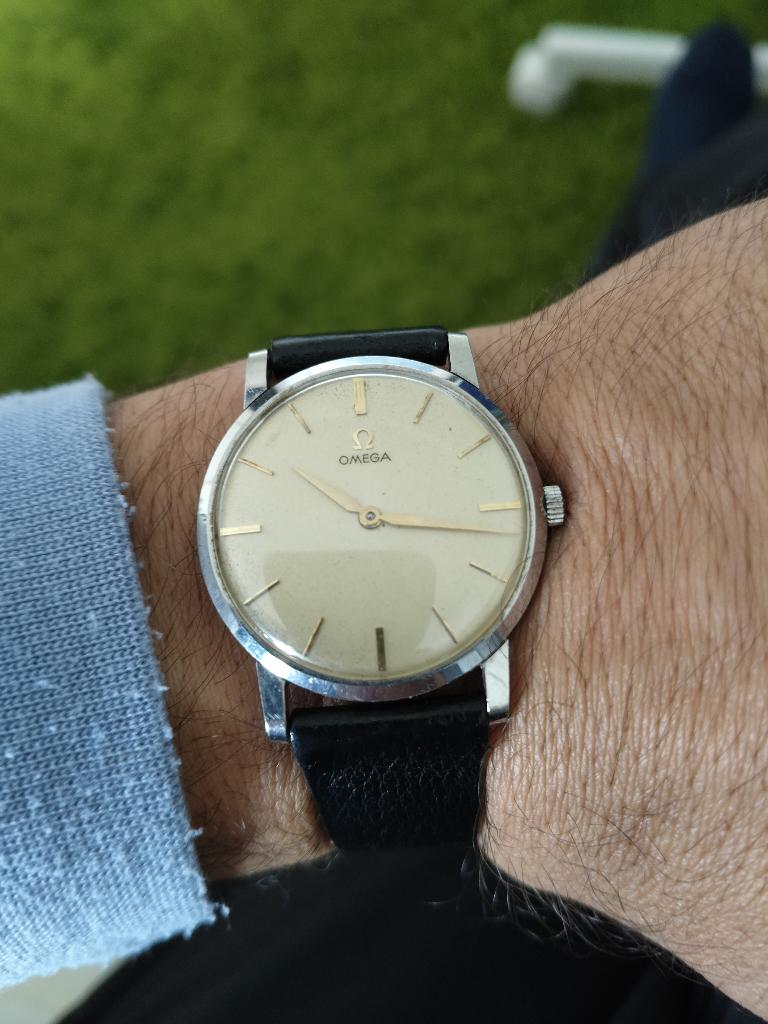 Omega Extra plate Vintage, Montre-bracelet, Enlèvement ou Envoi, Omega, Acier