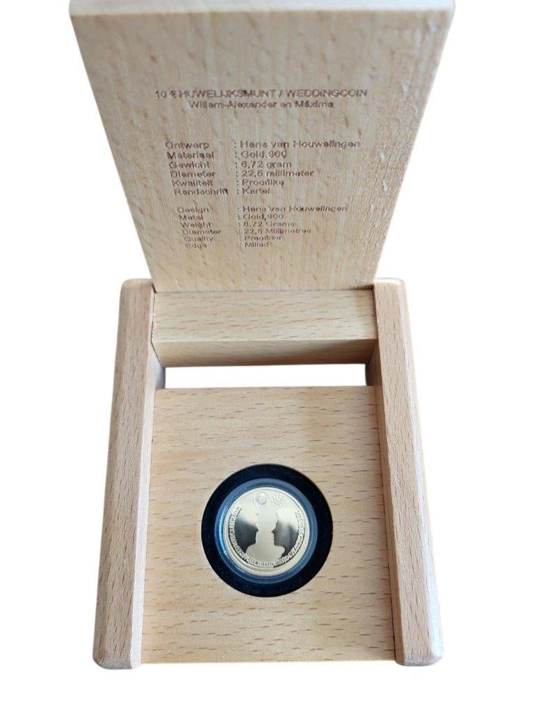 Nederland 10 Euro 2002 Gouden Huwelijksmunt, Ophalen of Verzenden, Goud