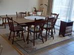 UITTREKBARE TAFEL MET 6 STOELEN, Huis en Inrichting, Ophalen