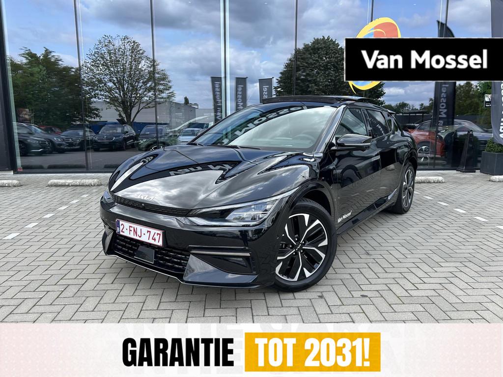 Kia EV6 GT Line 77,4 kWh AWD 325 pk | schuifdak | Fabrieksga, Auto's, Kia, Automaat, Lichtsensor, Stof, Gebruikt