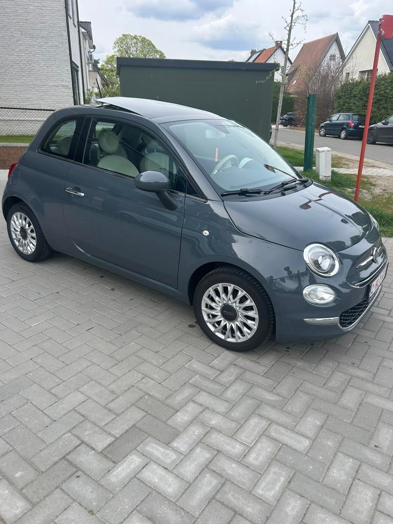 Fiat 500 1.2 Benzine – 2016 – 92.000  – panodak navi, Auto's, Bluetooth, Grijs, Particulier, Te koop