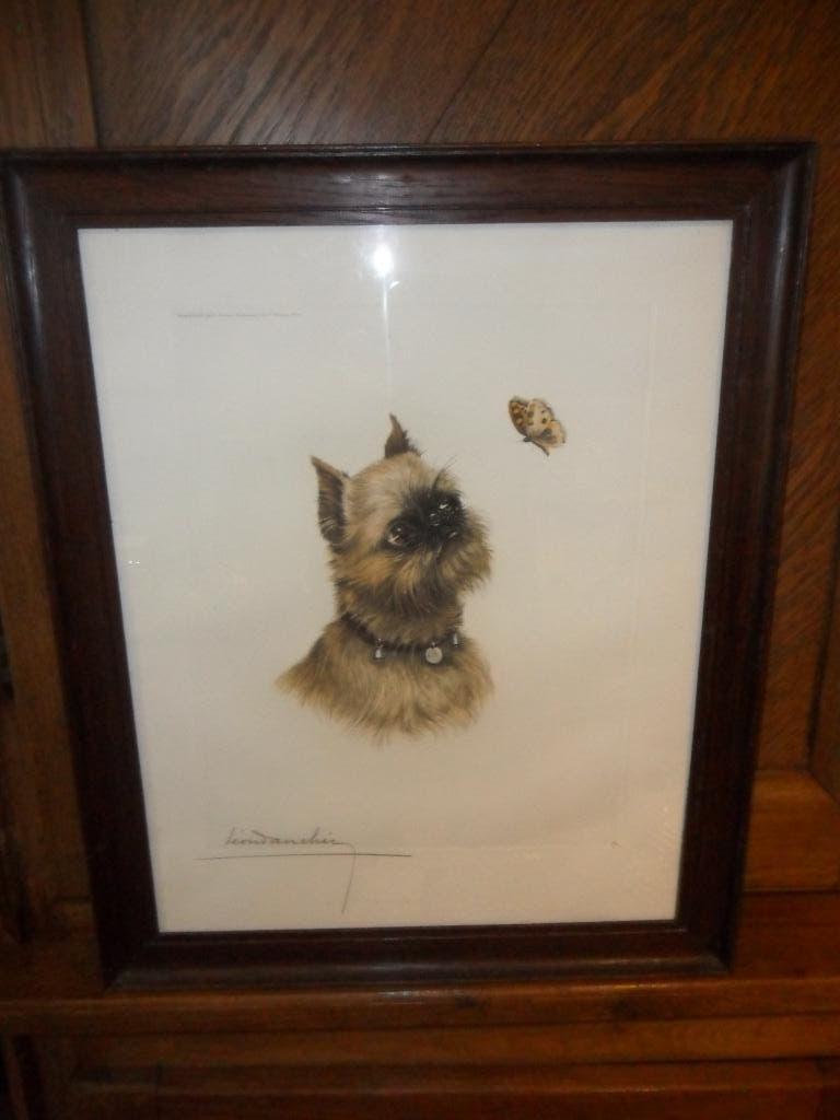 Ets van Léon Danchin, (Lille 1887-Bergues 1938), Antiek en Kunst, Ophalen of Verzenden, Ets, Ingelijst