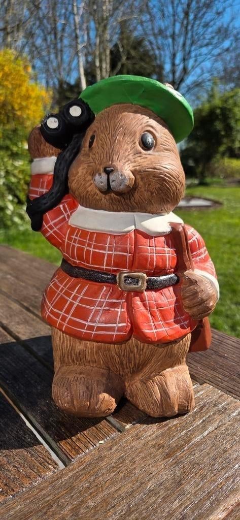 Tirelire/écureuil en pierre vintage, Enlèvement ou Envoi