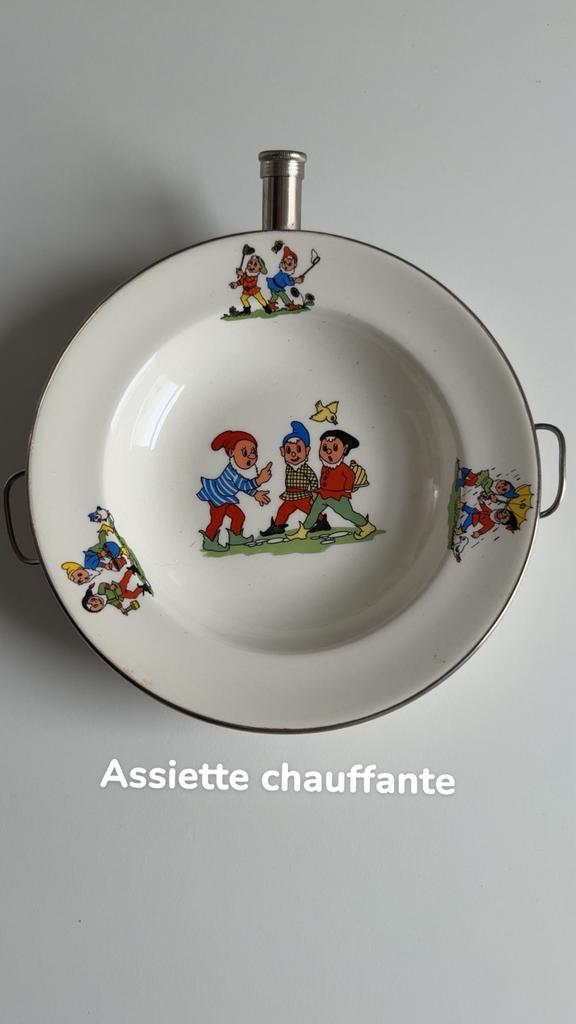 Ancienne assiette chauffante pour bébé, Antiquités & Art, Enlèvement