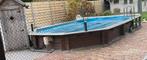 Zwembad met warmtepomp en filter enz., Tuin en Terras, Ophalen, Gebruikt, 300 cm of meer, 400 cm of meer