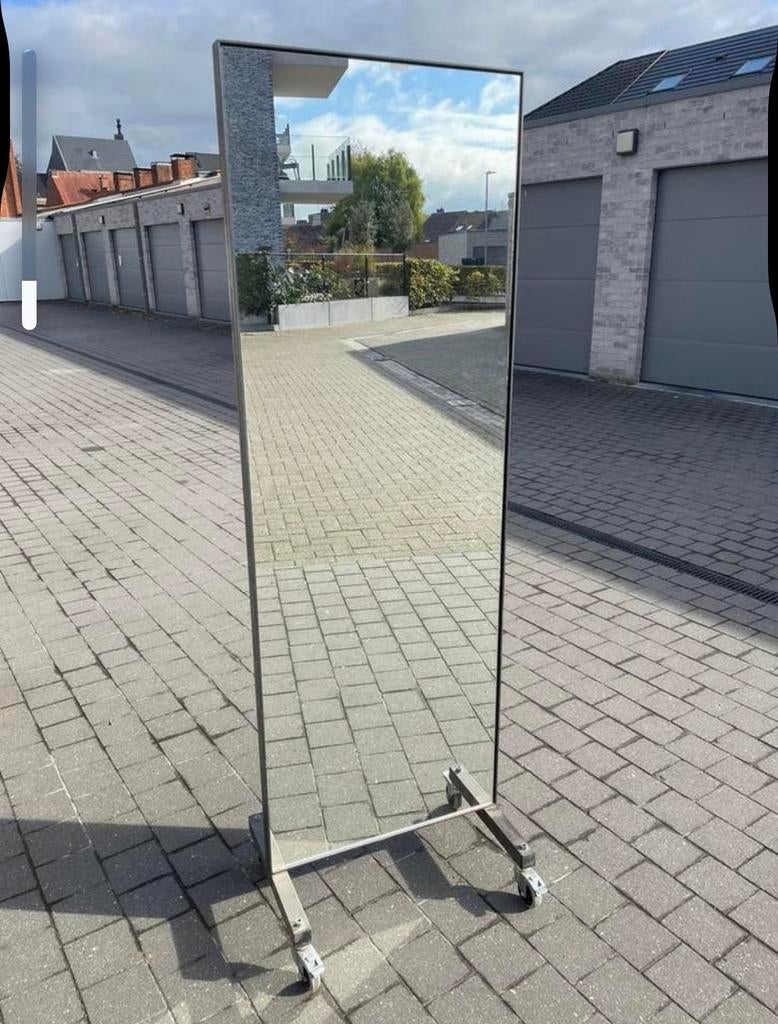 Vintage passpiegel correctiespiegel  xl mirror dressing, Huis en Inrichting, Ophalen, Zo goed als nieuw