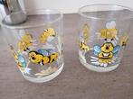 verschillende kinderglazen, SMURFEN, PRINSES, MICKEY, MAYA, Ophalen of Verzenden, Zo goed als nieuw, Glas, Glas of Glazen