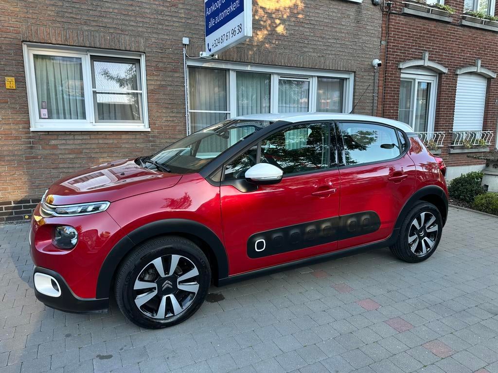 Citroen C3 1.2i! Nieuwstaat* Airco*Navi*68000km* Garantie!, Autos, Rouge, Achat, Euro 6, Entreprise