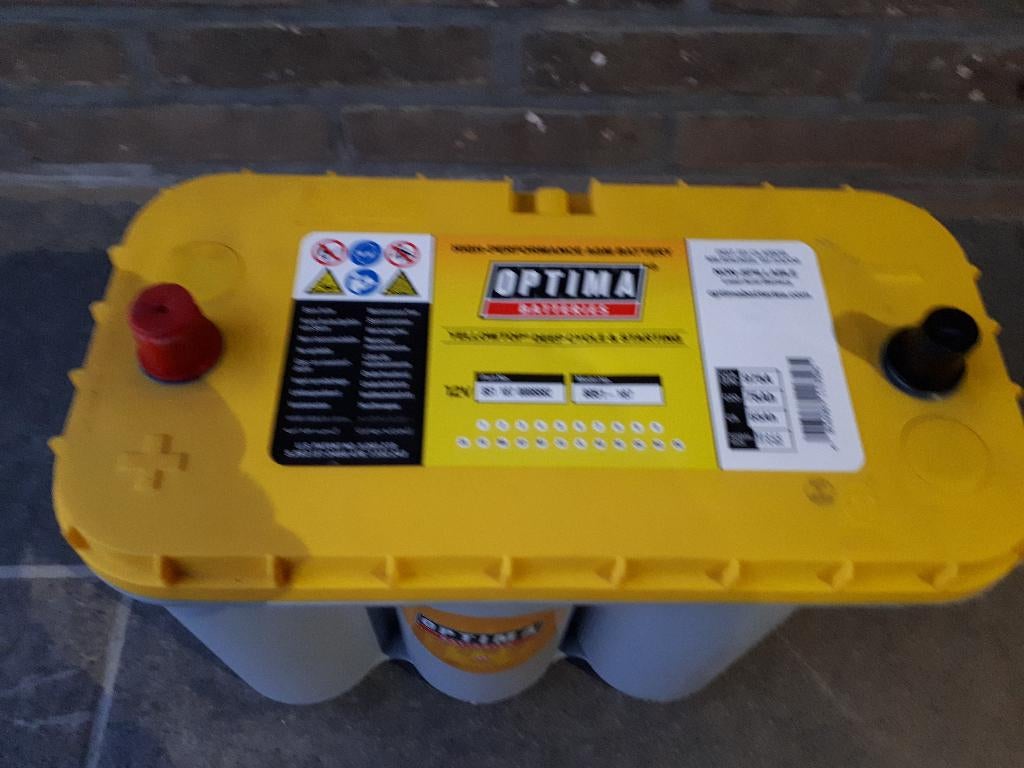 Accu - Batterij Optima, Ophalen, Zo goed als nieuw, Oplaadbaar