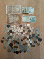 Lot oude munten en bankbiljetten, Enlèvement, Monnaies et Billets de banque